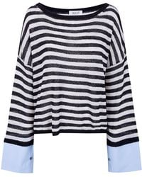 Aviu - Stripes Boat Neck Sweater - Lyst