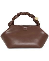 Ganni - Shoulder Bag Recycled Leather Bou" Small - Lyst