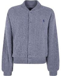 Polo Ralph Lauren - Sweater Bomber Coat - Lyst