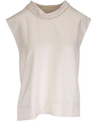 TOTEME - High Neck Top - Lyst