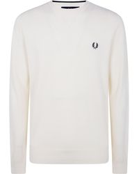 Fred Perry - Pique Stitch Jumper - Lyst