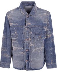 Emporio Armani - Jacket Classic Denim "Light Denim" - Lyst