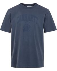 Carhartt - Ss "Faded Pond" Corps T-Shirt Organic Cotton Single Jerse - Lyst