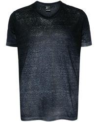 Avant Toi - Short Sleeves Linen T-shirt - Lyst