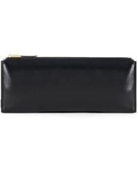 Elisabetta Franchi - Patent-Effect Clutch Bag - Lyst