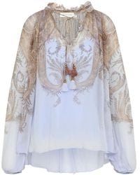 Zimmermann - "Hypnotic" Billow Blouse - Lyst