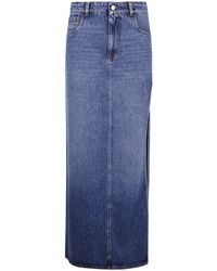 Coperni - Garter Belt Denim Skirt - Lyst