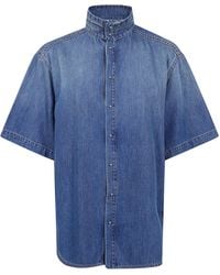 DARKPARK - "Roberta" Tencel Denim Collar Shirt - Lyst