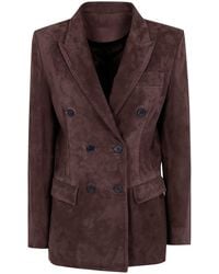 Seventy - Jacket Suede "Gi0736" - Lyst