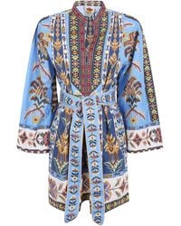 FARM Rio - Embroidered Tapestry Mini Dress - Lyst