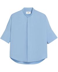Ami Paris - Mandarin Collar Shirt - Lyst