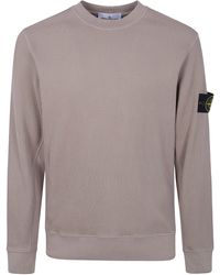 Stone Island - Round Neck Sweatshirt - Lyst