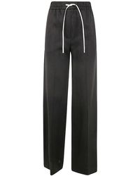 Paul Smith - Wide Leg Pants With Coulisse - Lyst