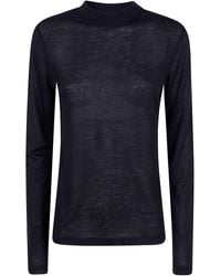 Filippa K - Top Mock Neck "Lyocell Cashmere" - Lyst