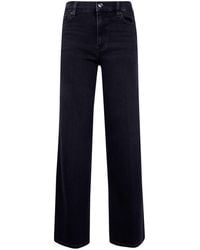 FRAME - "Le Slim Palazzo" High Rise Wide Leg Flare Jeans - Lyst