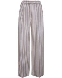 Semicouture - "Johnny" Elastic Linen Trousers - Lyst