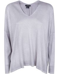 Avant Toi - Laminated Hand Painted Oversize V Neck Pullover - Lyst