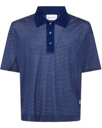 Ami Paris - Striped Boxy Fit Polo With "Ami De Coeur" Patc - Lyst