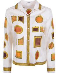 Versace - Informal Shirt Silk Twill Print "The Gallery" - Lyst