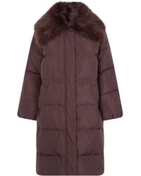 Twinset - Windbreaker Faux Fur Neck Coat - Lyst