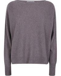 D.exterior - D. Exterior Sweater Round Neck "63115 12Vis Milk" - Lyst