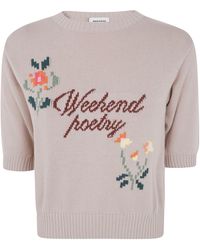 Weekend by Maxmara - Sweater Floral Design "Wkd Fiacre" - Lyst
