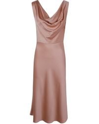 Blumarine - Mini Satin Dress For - Lyst