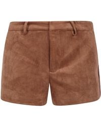 MC2 Saint Barth - Suede Shorts "Elva" - Lyst
