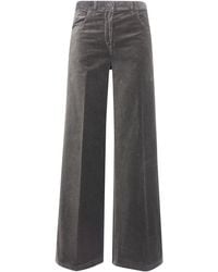 Aspesi - Pants Wide Leg "Velvet Wide Leg Trousers" - Lyst