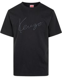 KENZO - "Gots Signature" Classic T-Shirt - Lyst