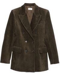 P.A.R.O.S.H. - P. A.R. O.S. H. Double Breasted Courduroy Jacket - Lyst