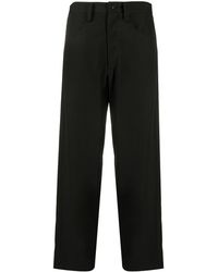 Y's Yohji Yamamoto - U Side Stripep Gabardine Cropped - Lyst