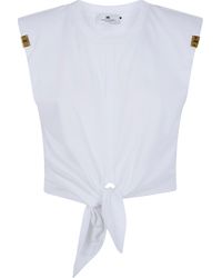 Elisabetta Franchi - Cotton Top - Lyst