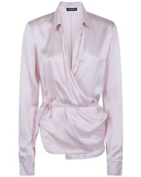 Ann Demeulemeester - Alba Asymmetric Wrap Shirt - Lyst
