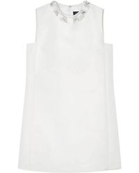 Versace - Short Dress With Decoration - Lyst