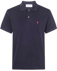 Ami Paris - "Ami De Coeur" Polo Shirt - Lyst
