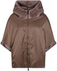 Betta Corradi - Coat Zipped Hooded "Dudu" - Lyst