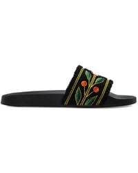 CASABLANCA - Slippers Embroidered Terry Slider - Lyst