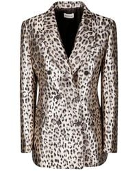 P.A.R.O.S.H. - P. A.R. O.S. H. Jacquard Lurex Jacket - Lyst