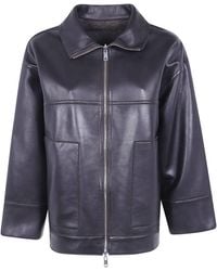The Jackie Leathers - Reversible Leather Jacket "Guya" - Lyst