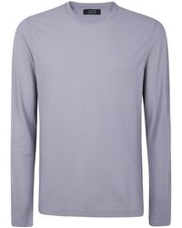 Zanone - T-Shirt Long Sleeves "Classic" - Lyst