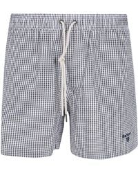 Barbour - Gingham Seersucker Swim Short - Lyst