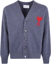 Ami Paris - Sweater V Neck "Quota Ami De Coeur" - Lyst