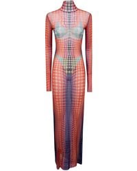 Jean Paul Gaultier - "Re-Edition: Long Dress" High Neck With Long Sleev - Lyst