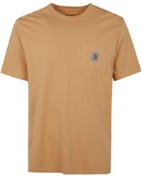 Carhartt - Short Sleeves "Pockets" Organic Cotton T-Shirt - Lyst