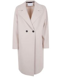 Harris Wharf London - Dropped Shoulder Double Breasted Coat Presse - Lyst