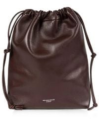 Ann Demeulemeester - Backpack Large Soft Bucket Bag With Chains - Lyst