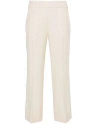 Peserico - Side Zip Cropped Pants - Lyst