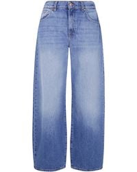 7 For All Mankind - Jeans Wide Leg "Bonnie" - Lyst