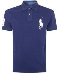 Polo Ralph Lauren - Short Sleeves Knit Big Logo Polo Shirt - Lyst